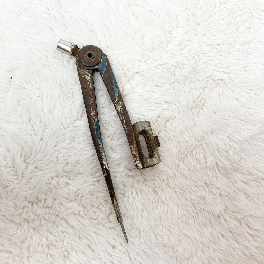 Vintage Antique Eagle Pencil Co NY Compass Drafting Tool Metal